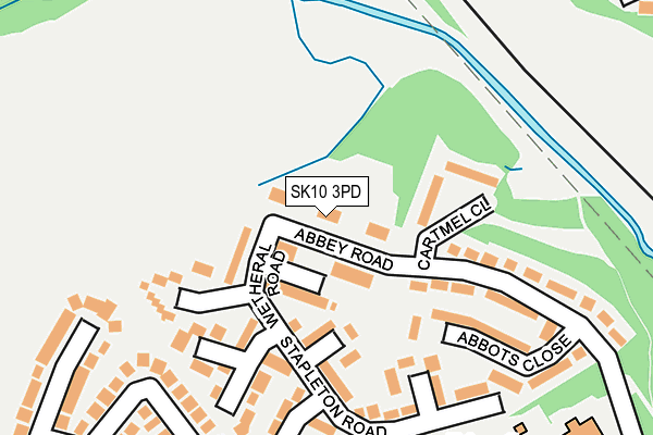 SK10 3PD map - OS OpenMap – Local (Ordnance Survey)