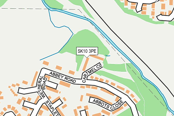 SK10 3PE map - OS OpenMap – Local (Ordnance Survey)