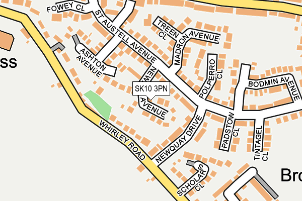 SK10 3PN map - OS OpenMap – Local (Ordnance Survey)