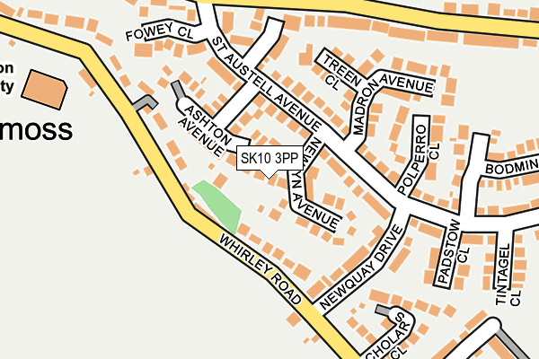 SK10 3PP map - OS OpenMap – Local (Ordnance Survey)