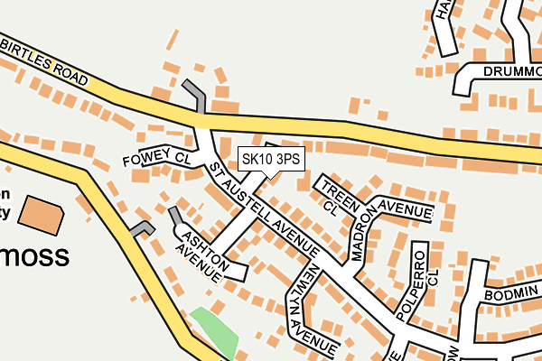 SK10 3PS map - OS OpenMap – Local (Ordnance Survey)