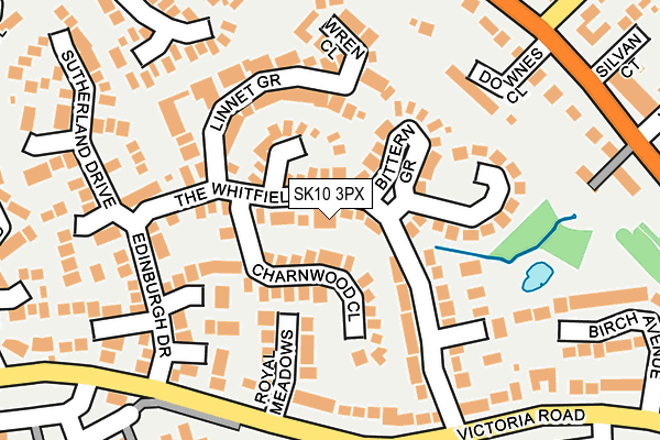 SK10 3PX map - OS OpenMap – Local (Ordnance Survey)