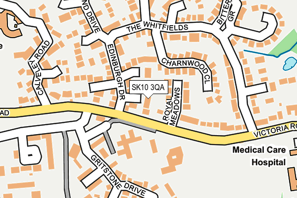 SK10 3QA map - OS OpenMap – Local (Ordnance Survey)