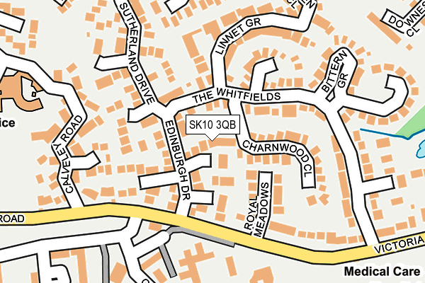 SK10 3QB map - OS OpenMap – Local (Ordnance Survey)