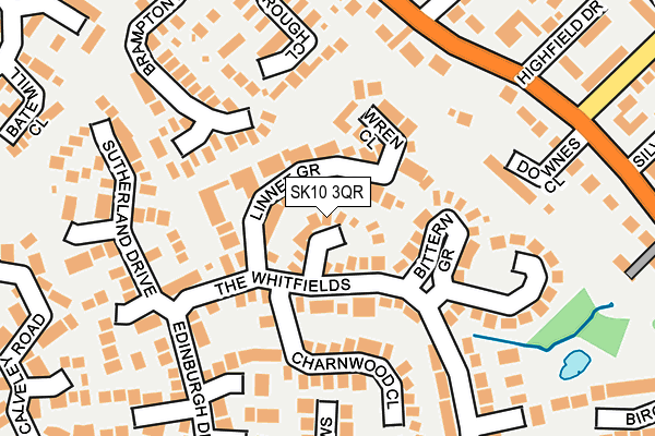 SK10 3QR map - OS OpenMap – Local (Ordnance Survey)