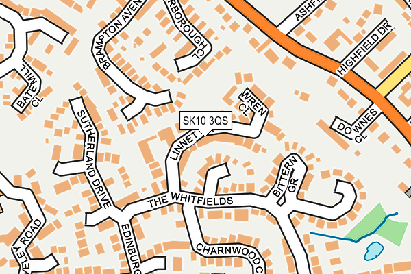 SK10 3QS map - OS OpenMap – Local (Ordnance Survey)