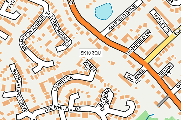 SK10 3QU map - OS OpenMap – Local (Ordnance Survey)