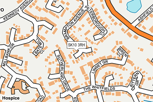 SK10 3RH map - OS OpenMap – Local (Ordnance Survey)