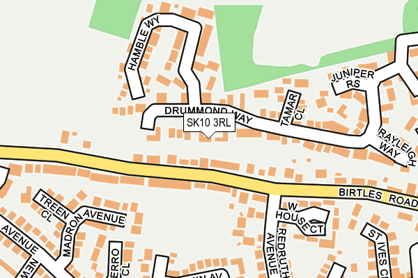 SK10 3RL map - OS OpenMap – Local (Ordnance Survey)