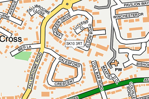 SK10 3RT map - OS OpenMap – Local (Ordnance Survey)