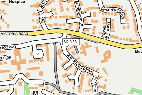SK10 3SJ map - OS OpenMap – Local (Ordnance Survey)