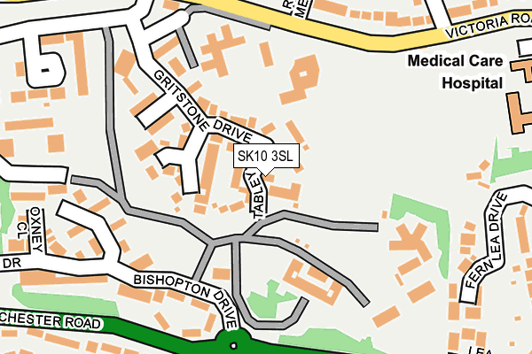 SK10 3SL map - OS OpenMap – Local (Ordnance Survey)