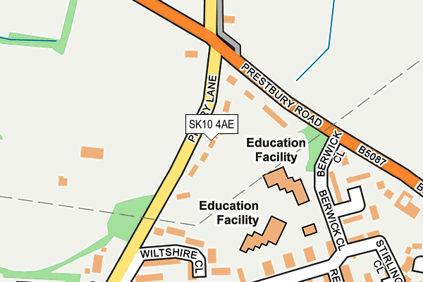 SK10 4AE map - OS OpenMap – Local (Ordnance Survey)