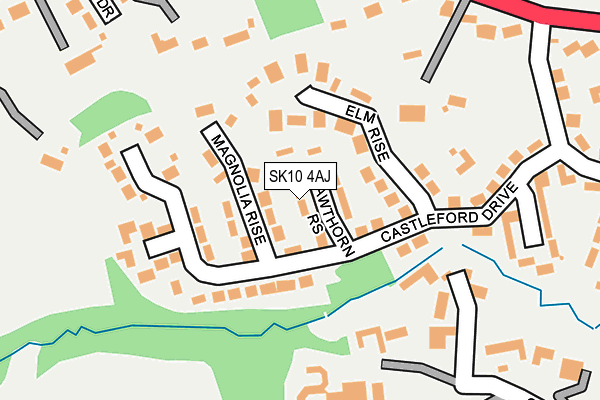 SK10 4AJ map - OS OpenMap – Local (Ordnance Survey)