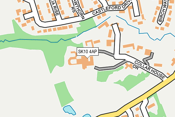 SK10 4AP map - OS OpenMap – Local (Ordnance Survey)