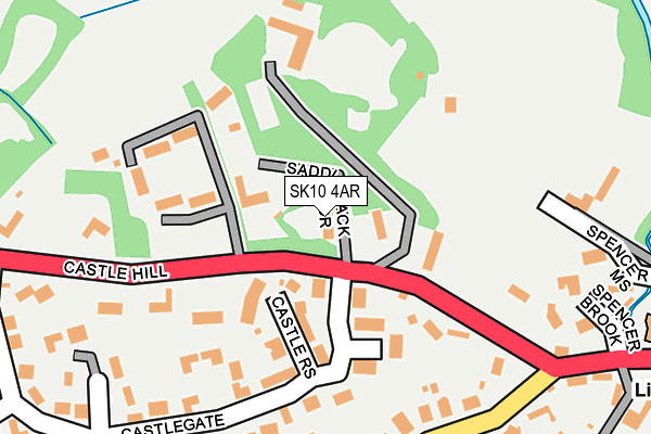 SK10 4AR map - OS OpenMap – Local (Ordnance Survey)