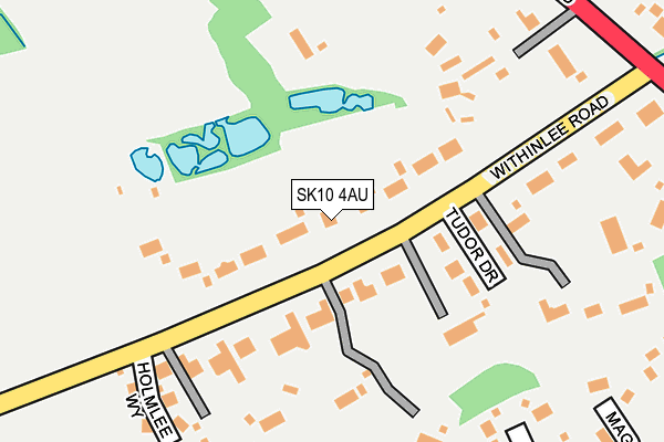 SK10 4AU map - OS OpenMap – Local (Ordnance Survey)