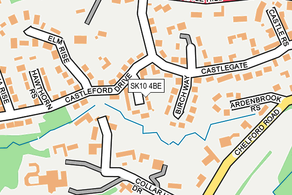 SK10 4BE map - OS OpenMap – Local (Ordnance Survey)