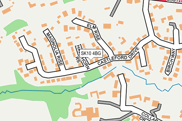 SK10 4BG map - OS OpenMap – Local (Ordnance Survey)