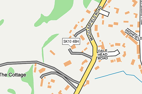 SK10 4BH map - OS OpenMap – Local (Ordnance Survey)
