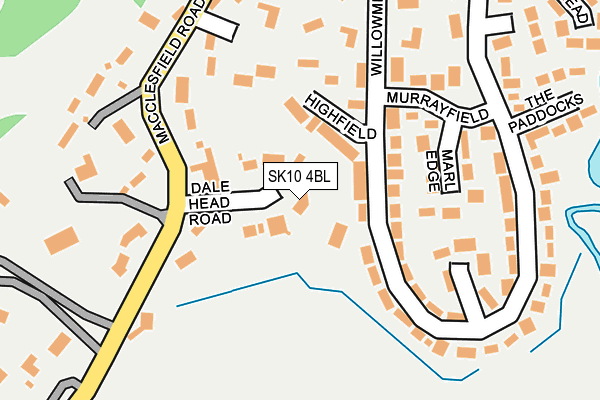 SK10 4BL map - OS OpenMap – Local (Ordnance Survey)