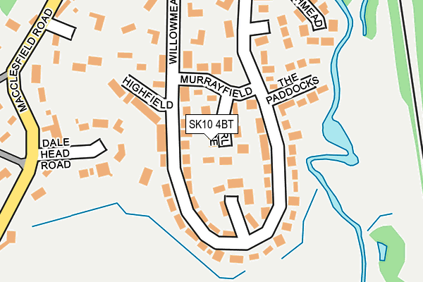 SK10 4BT map - OS OpenMap – Local (Ordnance Survey)