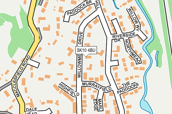 SK10 4BU map - OS OpenMap – Local (Ordnance Survey)
