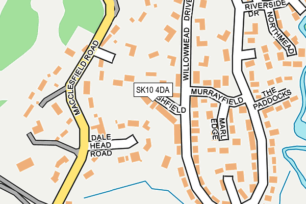 SK10 4DA map - OS OpenMap – Local (Ordnance Survey)