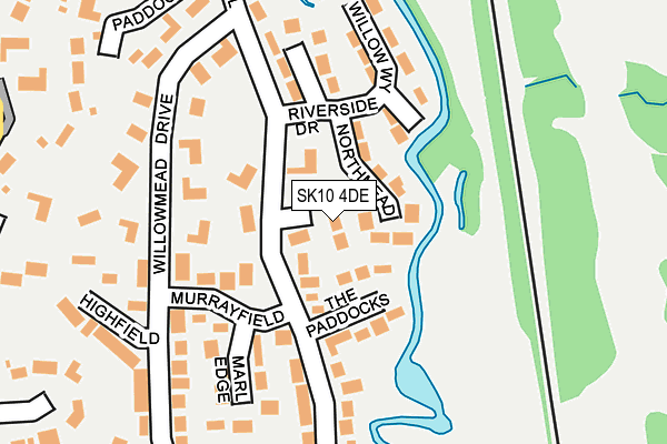 SK10 4DE map - OS OpenMap – Local (Ordnance Survey)
