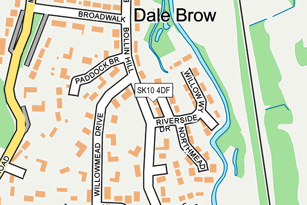 SK10 4DF map - OS OpenMap – Local (Ordnance Survey)