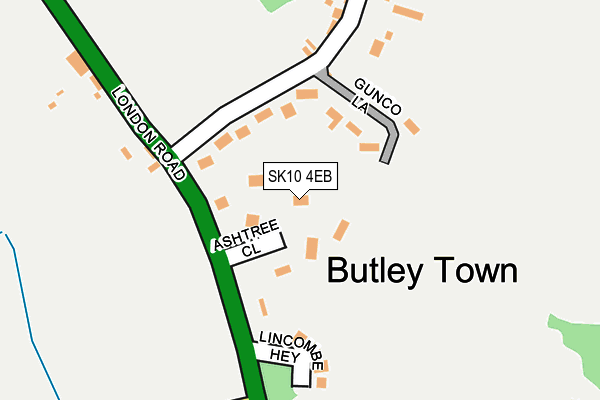 SK10 4EB map - OS OpenMap – Local (Ordnance Survey)