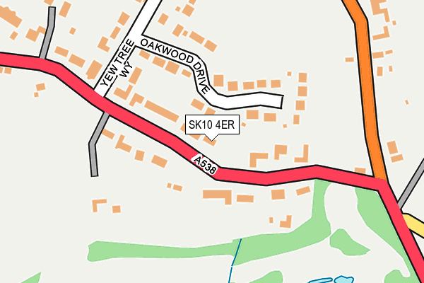 SK10 4ER map - OS OpenMap – Local (Ordnance Survey)