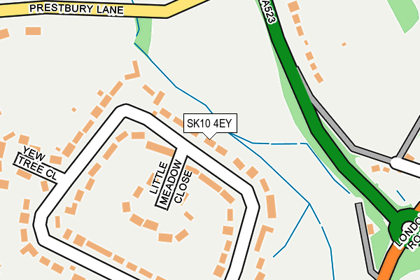 SK10 4EY map - OS OpenMap – Local (Ordnance Survey)