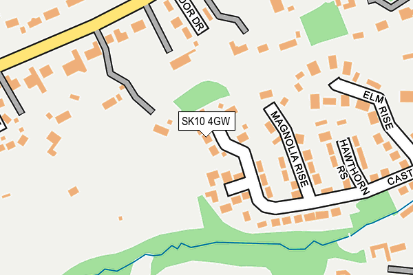 SK10 4GW map - OS OpenMap – Local (Ordnance Survey)
