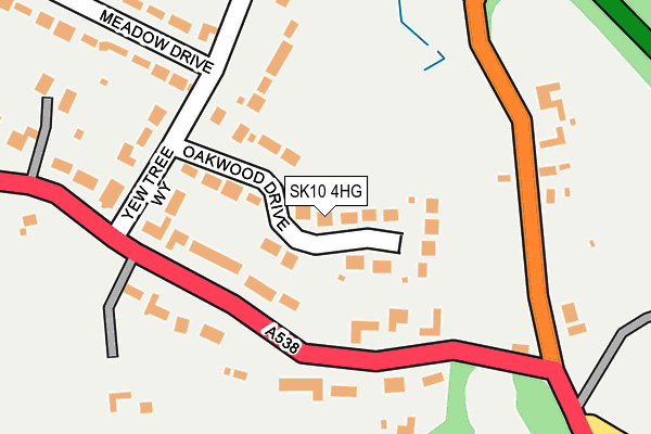 SK10 4HG map - OS OpenMap – Local (Ordnance Survey)