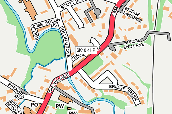 SK10 4HP map - OS OpenMap – Local (Ordnance Survey)
