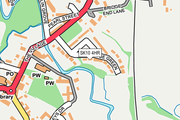 SK10 4HR map - OS OpenMap – Local (Ordnance Survey)