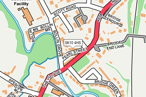 SK10 4HS map - OS OpenMap – Local (Ordnance Survey)