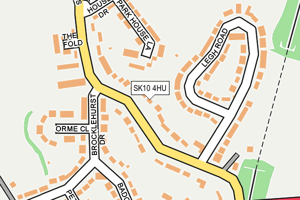 SK10 4HU map - OS OpenMap – Local (Ordnance Survey)