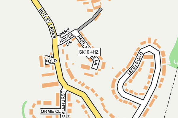 SK10 4HZ map - OS OpenMap – Local (Ordnance Survey)