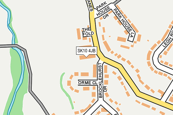 SK10 4JB map - OS OpenMap – Local (Ordnance Survey)