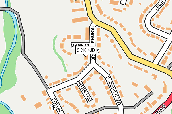 SK10 4JD map - OS OpenMap – Local (Ordnance Survey)