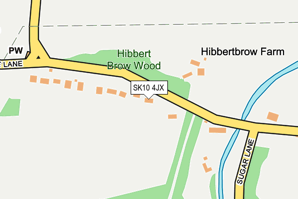 SK10 4JX map - OS OpenMap – Local (Ordnance Survey)