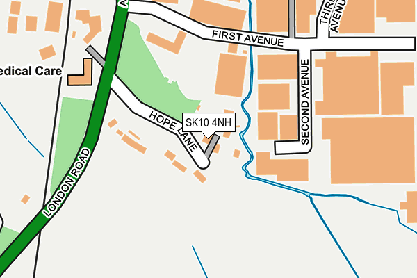 SK10 4NH map - OS OpenMap – Local (Ordnance Survey)