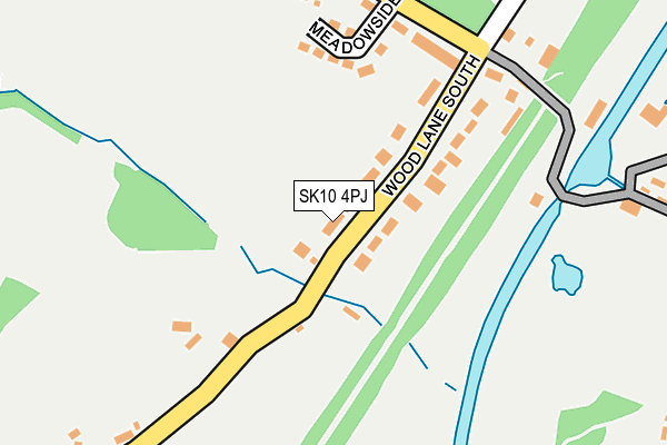 SK10 4PJ map - OS OpenMap – Local (Ordnance Survey)