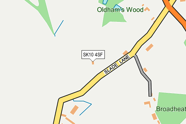 SK10 4SF map - OS OpenMap – Local (Ordnance Survey)