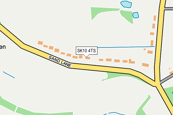 SK10 4TS map - OS OpenMap – Local (Ordnance Survey)