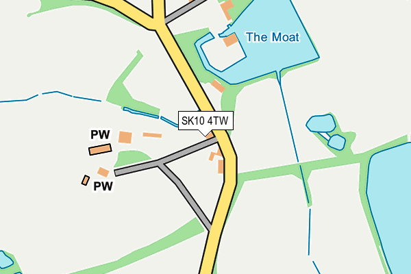 SK10 4TW map - OS OpenMap – Local (Ordnance Survey)