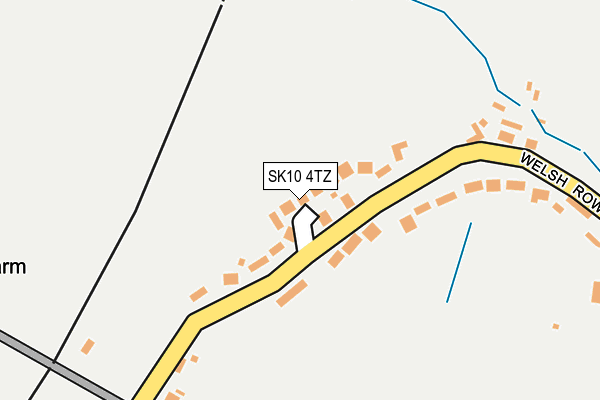 SK10 4TZ map - OS OpenMap – Local (Ordnance Survey)