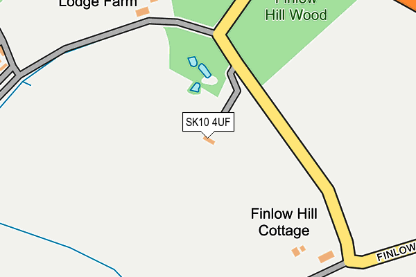 SK10 4UF map - OS OpenMap – Local (Ordnance Survey)